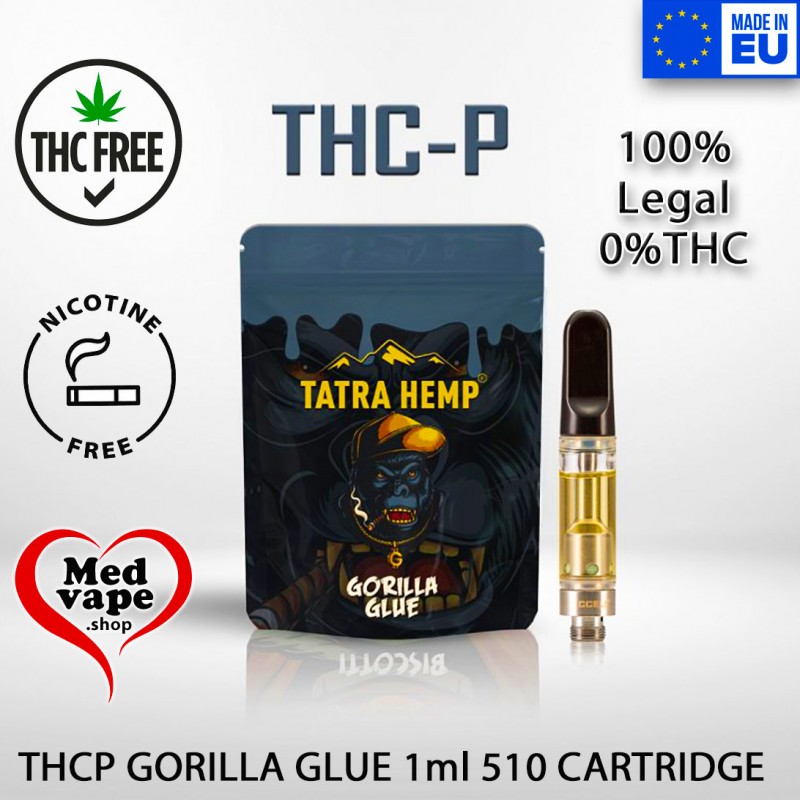 10% THCP GORILLA 510 CARTRIDGE 1ML - TATRA HEMP medvape thc weed